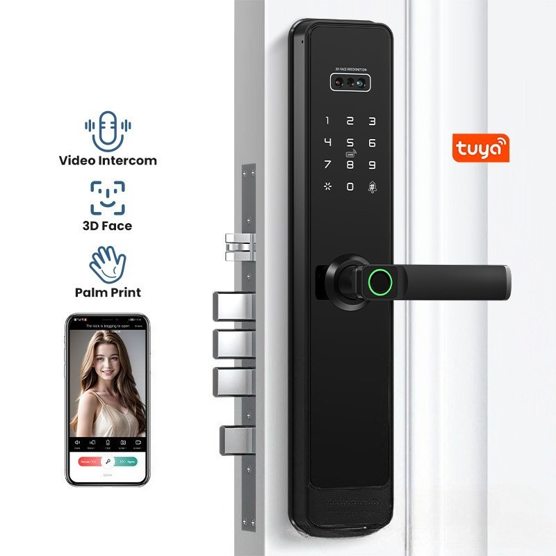Smart Home Door Lock - EGFirtor 반자동Tuya 지문 비밀번호 잠금 장치