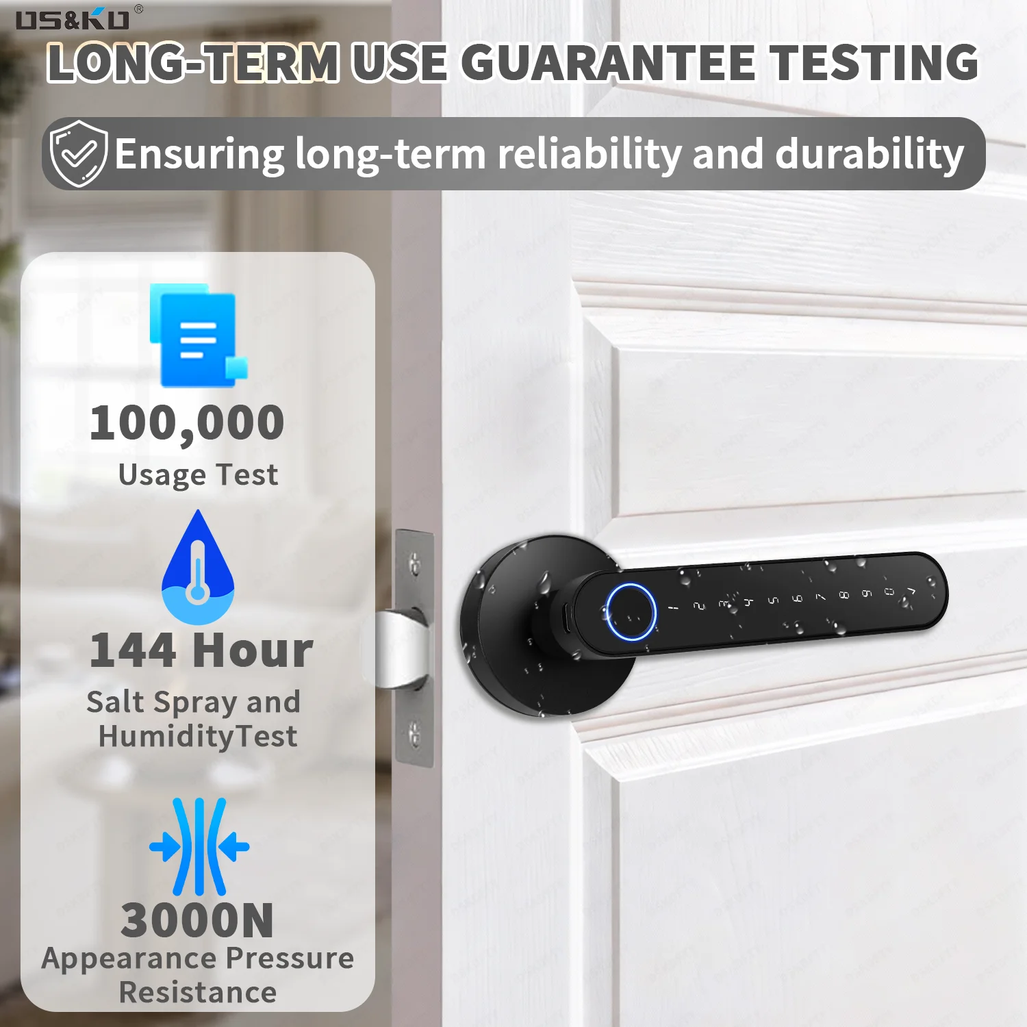TTlock 앱 지문 스마트 도어락 RFID 카드 전자 - Smart Home Door Lock 리뷰 및 가격