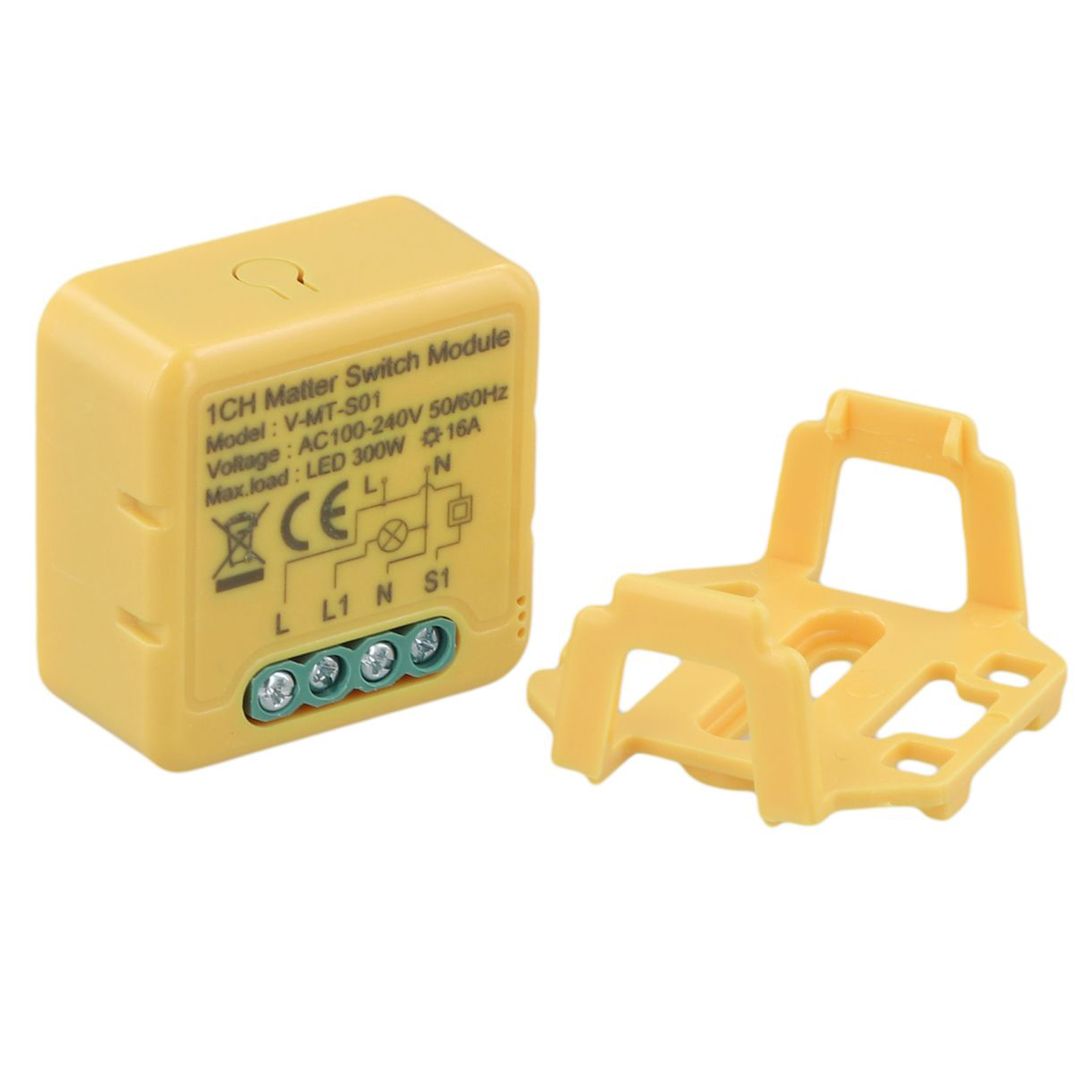 16A 스마트 홈 릴레이 스위치, 노란색 ABS 재질, - Smart Home Yellow 리뷰 및 가격