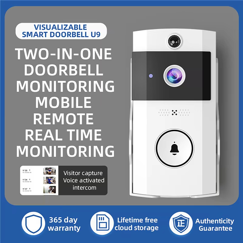 태양광 충전 방수 야간 투시경 스마트 홈 양방향 인터콤 - Smart Home Video 리뷰 및 가격